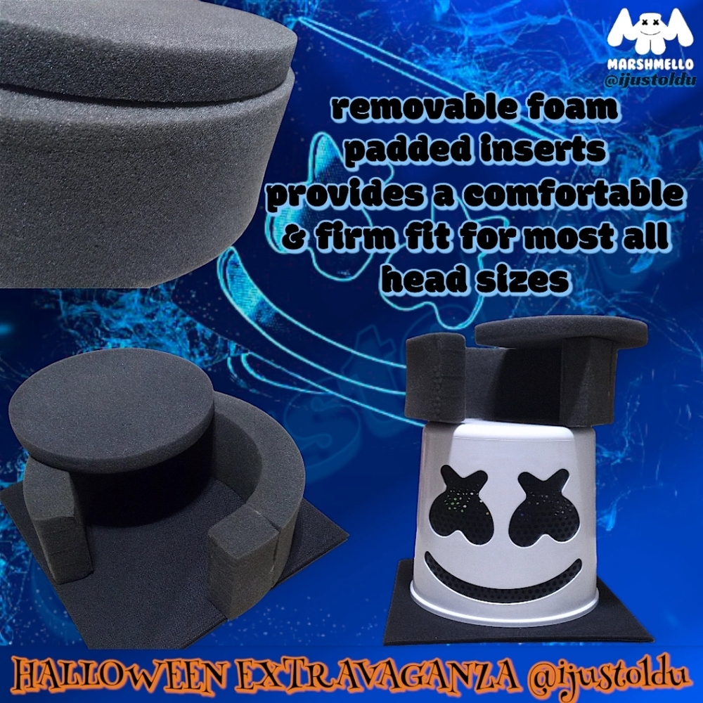 Official DJ Marshmello Original Mello Helmet | Authentic Collectable OS Fits All - Picture 12 of 15